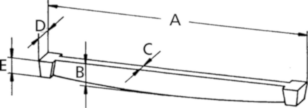 Roststab 36 cm für Feuerrost Ofenrost