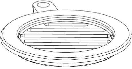 Rüttelrost rund 15,5 cm Feuerrost Gussrost Ofenrost