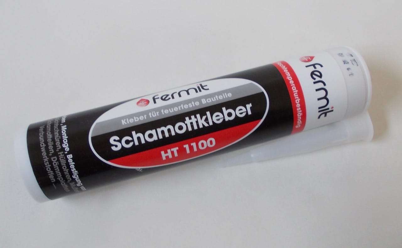 Schamottekleber hochtemperaturbeständig 1100°C Kartusche 310ml